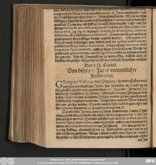 Das CII. Capitel. Von dises 97. Jares vermutlicher Fruchtbarkeit.