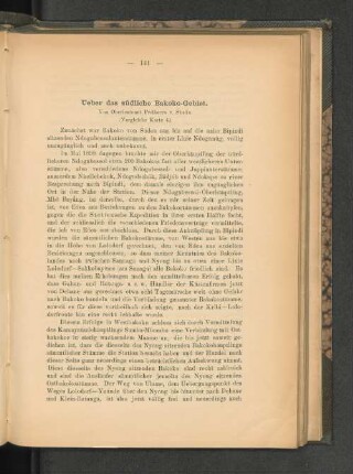 Ueber das südliche Bakoko-Gebiet.