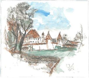 Gsaenger, Gustav; München - Pasing; Schloss Blutenburg - Studie