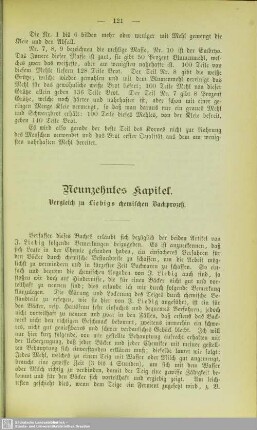 Neunzehntes Kapitel. Vergleich zu Liebigs chemischen Backprozeß