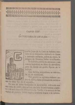 Capítulo XXV - La tortura de un alma