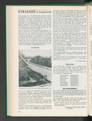 Strassen in Langenhorn