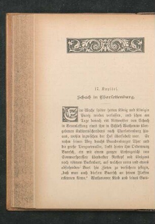 17. Kapitel. Schach in Charlottenburg.