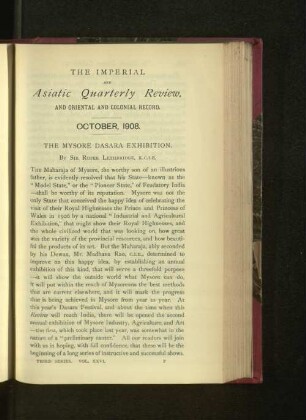 Vol. XXVI, Nr. 52. October, 1908.