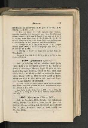 1450. Hartmann (Johann Jakob).
