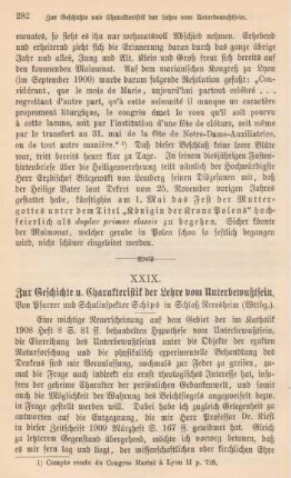 282-301 Zur Geschichte und Charakteristik der Lehre vom Unterbewusstsein