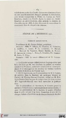 Séance du 2 décembre 1921