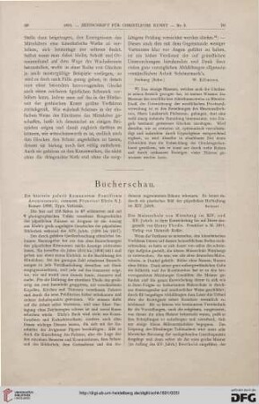 Bücherschau