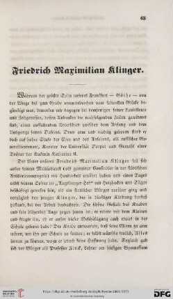 Friedrich Maximilian Klinger
