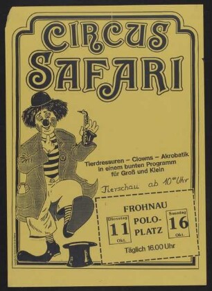 Circus Safari, Berlin, ohne Jahr
