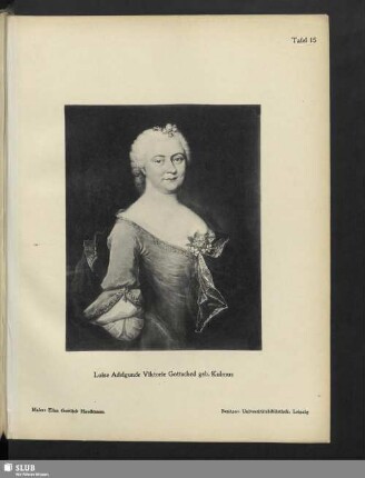 Luise Adelgrunde Viktorie Gottsched geb. Kulmus