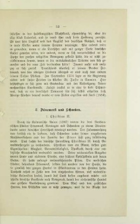 II. Dänemark und Schweden