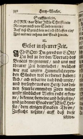 12. Gebet in theurer Zeit.