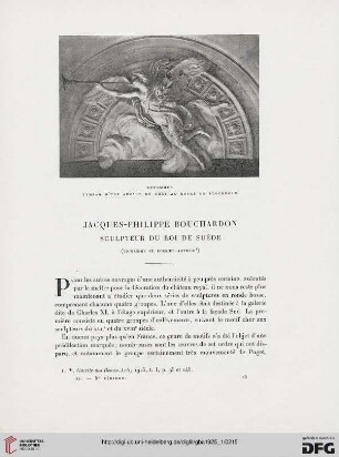 5. Pér. 11.1925: Jacques-Philippe Bouchardon, [3] : sculpteur du roi de Suède