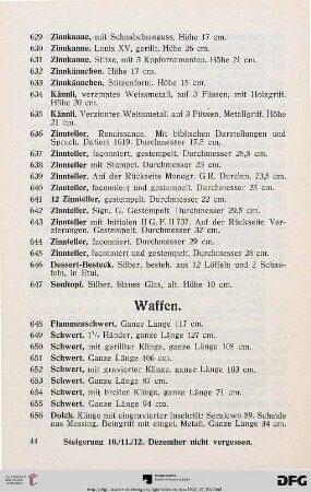 Waffen (Nr. 648-697)
