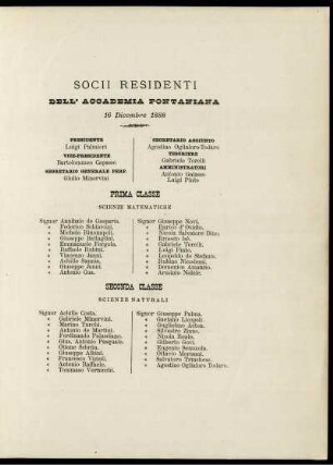SOCII RESIDENTI