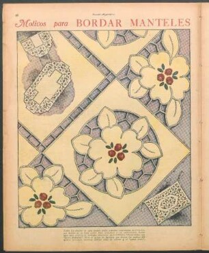 Motivos para bordar manteles [Bordado]