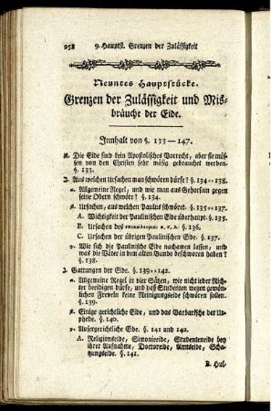 Neuntes Hauptstück.