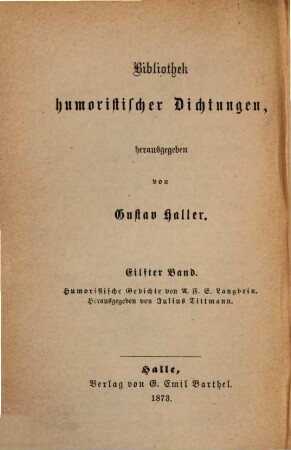 Humoristische Gedichte