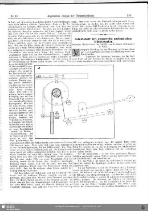 Induktoruhr mit absatzweise umlaufendem Induktoranker
