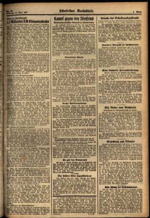 Zweite Ausgabe vom Mittwoch, den 24. März 1937.