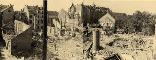 Zerstörungen Zweiter Weltkrieg. Bachstraße/Philippstraße