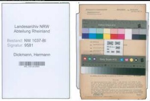 Entnazifizierung Hermann Dickmann , geb. 09.03.1904 (Arbeiter)