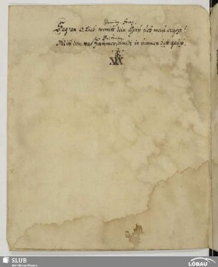 Geleitwort [handschr.]