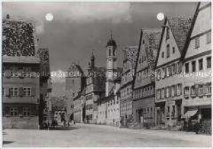 Dinkelsbühl, Dr.-Martin-Luther-Straße und Rothenburger Tor