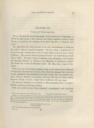 Chapter VII. Catalogue of the thirty-six royal races