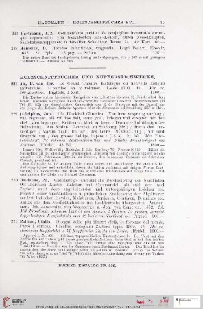 Holzschnittbücher und Kupferwerke (Nr. 228 - 271)
