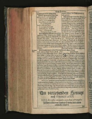 Am vierzehenden Sontage nach Trinitatis. [u. a.]