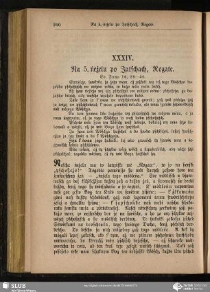 XXXIV. Na 5. ńeźelu po Jatschach, Rogate