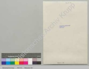 Schreiben des Direktors des Burggymnasiums in Essen, Dr. Anton Paulssen, an Friedrich Krupp über Beaufsichtigung der Schüler (rückseitiger Vermerk "Alfried betreffend")