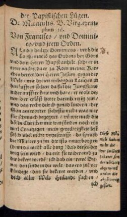 Von Francisco/ und Dominico ...