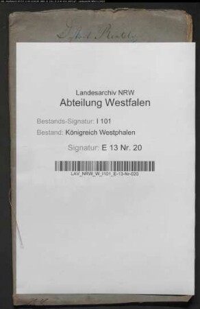Revenuen des aufgehobenen Stifts St. Mauritz und Simeon in Minden, Distrikt Rinteln