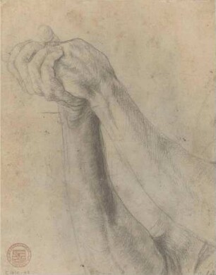Arm- und Handstudie zum heiligen Sebastian des Isenheimer Altars (linke Hälfte)