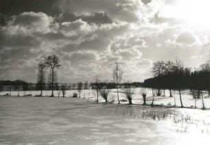 Osterzgebirge. Teichmühlenteich an der Straße Karsdorf - Oberhäslich