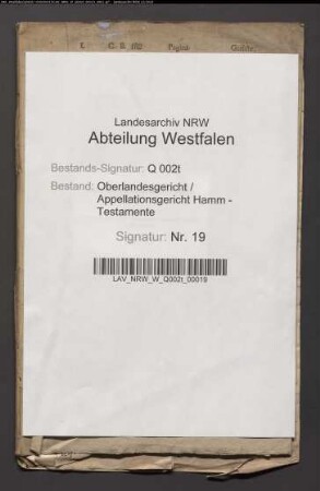 Boineburg, Johanna von geb. Boineburg, Witwe des Generals von Boineburg, Soest