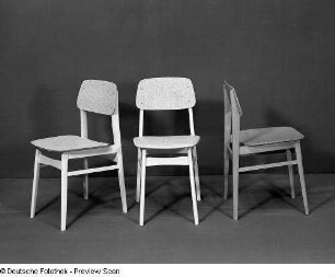 Stuhl : Drei Stühle (1972; Möbelkombinat Erfurt (MKE))