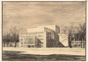Friedrich-Theater, Dessau: Perspektivische Ansicht