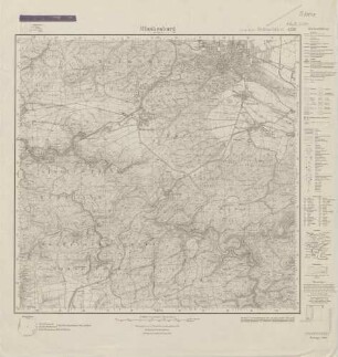 4231 (alte Nr.: 2380) Blankenburg am Harz, Meßtischblatt (4cm - Karte)