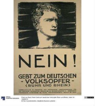 Nein! Gebt zum deutschen Volksopfer (Ruhr und Rhein)