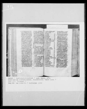Breviarium Cisterciense: fol.?, Litanei
