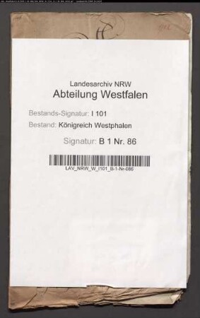 Wiederbesetzung der Pfarrstelle zu Welda, Kanton Volkmarsen