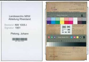Entnazifizierung Johann Pletong , geb. 06.01.1900 (Schachtmeister)