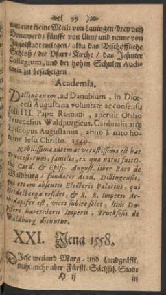 XXI. Jena. 1558