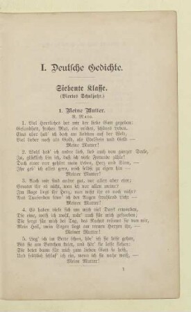 Siebente Klasse