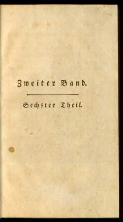 Sechster Theil