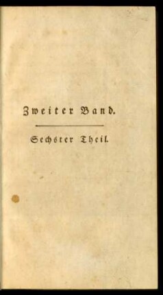 Sechster Theil